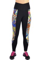 CALÇA LEGGING C/ FAIXA ESTAMPADA